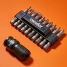 Kit Bits Ponteira Vonder 10 Peças 50mm com Adaptador Soquete Fortg para Chave Impacto