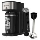 Kit Black Cadence - Cafeteira Vambora E Mixer Inox 110V Kit Black Cadence - Cafeteira Vambora E Mixer Inox 110V