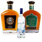 Kit: Blended Whisky 750ml + Vodka Mustique 1l + Rum Octopus Black Sea 750ml