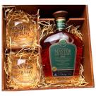 Kit Blended Whisky Master Distillery Com Dois Copos Em Uma Elegante Caixa Mdf