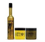 Kit BLindagem dos fios Manutenção e Durabilidade Pós Progressiva e Selante Coiffer 3unid