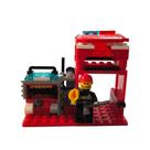 Kit Bloco De Montar Estação Bombeiro 79 Pças 3 em 1 Brinquedo Tipo Lego Lembrancinha Infantil Prenda