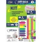 Kit Bloco E Marcador Adesivo Off Stick - Off Paper Kit Bloco E Marcador Adesivo Off Stick - Off Paper