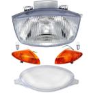 Kit Bloco Optico + Pisca + Lente Do Painel Biz 100 98 Á 05