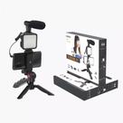 Kit blogueirinha De Vlogg Filmagem Microfone Tripé Luz Live Profissional