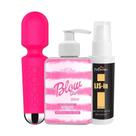 Kit Blow Girl Hidratante Beijável Virilha Gel Dessensibilizante Anal Lisin e Mini Vibrador Varinha