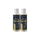 Kit Blue Gold Salvatore 2x100ml Passo 1 e 2 Reconstrução Capilar com Tanino para Cabelos Danificados