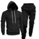 Kit Blusa Moletom Flanelada + Calça Jogger Jeans Masculino Liso 25 Kit Blusa Moletom Flanelada + Calça Jogger Jeans Masculino Liso 25