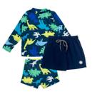 Kit Blusa Sunga Com Proteção Uv+ Bermuda Tactel Praia Menino