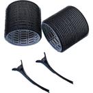Kit Bobes de Cabelo com Adesivo e Grampo Preto (2 Peças) Kit Bobes de Cabelo com Adesivo e Grampo Preto (2 Peças)