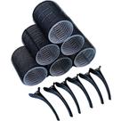 Kit Bobes de Cabelo com Adesivo e Grampo Preto (6 Peças) Kit Bobes de Cabelo com Adesivo e Grampo Preto (6 Peças)