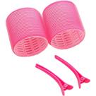 Kit Bobes de Cabelo com Adesivo e Grampo Rosa (2 Peças) Kit Bobes de Cabelo com Adesivo e Grampo Rosa (2 Peças)