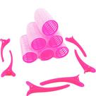 Kit Bobes de Cabelo com Adesivo e Grampo Rosa (6 Peças) Kit Bobes de Cabelo com Adesivo e Grampo Rosa (6 Peças)