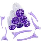 Kit Bobes de Cabelo com tiras autocolantes e Grampo 28mm Nº 3 Lilás (6 Peças) Kit Bobes de Cabelo com tiras autocolantes e Grampo 28mm Nº 3 Lilás (6 Peças)