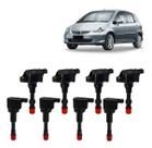 Kit Bobina Ignicao 4 Traseira 4 Dianteira Fit 1.4 2004 A 2008 Kit Bobina Ignicao 4 Traseira 4 Dianteira Fit 1.4 2004 A 2008