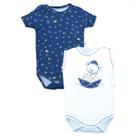 Kit Body 2 Peças Bebê Menino Suedine Estampado Upi Uli Kit Body 2 Peças Bebê Menino Suedine Estampado Upi Uli