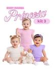 Kit Body Bebê 3pçs Roupa Menina Manga Princesa Algodão PGG Roupa bebê algodão Elastano gola redonda botão de pressão