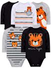 Kit body bebê 5 peças ribana