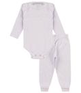 Kit Body Bebê Canelado 2 Peças Select Branco