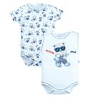 Kit Body Bebê Menino Suedine Urso Música Upi Uli -