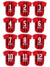 Kit Body Bebê Mesversario Time de Futebol 12 Bodies de 1 a 12 Meses Kit Body Bebê Mesversario Time de Futebol 12 Bodies de 1 a 12 Meses