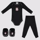 Kit Body Calça e Pantufa Infantil Corinthians Kit Body Calça e Pantufa Infantil Corinthians