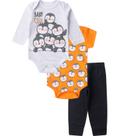 Kit Body Infantil Longo 3 Peças Select Laranja