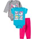 Kit Body Infantil Longo 3 Peças Select Rosa Kit Body Infantil Longo 3 Peças Select Rosa