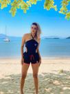 KIT Body Maiô Com Bojo Short Tactel preto Tamanho Único