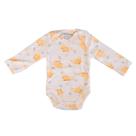 Kit Body Manga Longa com 3 Peças 100% Algodão