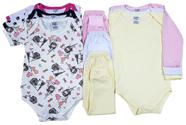 Kit Body Mijão Roupa De Bebê Recém Nascido 9 Peças