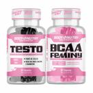 Kit Body Nutry BCAA Feminy 60 Cápsulas + Testo 60 Cápsulas - Suplementos com Aminoácidos, Vitaminas e Minerais Essenciais para Sua Rotina