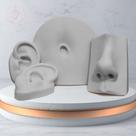 Kit Body Piercers - Nariz/Orelha Oval/Umbigo - Branco
