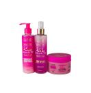 Kit Body Splash, Esfoliante, Hidrata Deusa do Nilo Miss Rôse