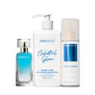 Kit Body Splash Hidratante Corporal Perfume Capilar Celestial Glow Barbours Beauty
