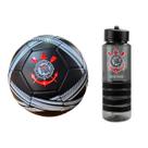 Kit Bola Corinthians Nº5 Com Garrafa 700ml Oficial Licenciada Futebol Campo Esportivo - Ideal Para Presentear Torcedores