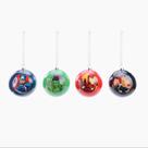 Kit Bola de Natal - Avengers - 8 cm - Natal Marvel - 4 unidades - Cromus - Rizzo