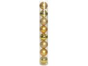 Kit bola de natal ouro 5cm 8 unidades cromus -1613050)