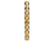 Kit Bola de Natal Ouro 5cm 8 Unidades Cromus