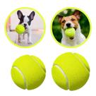 Kit Bola De Tênis Bolinha Pet Resistente Brincadeira Cachorro 2 Unidades
