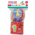 Kit Bola e Dado Chocalho BABY DM TOYS DMB5838