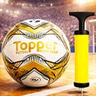 Kit Bola Futsal Slick Gold Bomba de Ar Quadra Treino Jogo