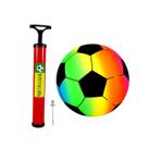 Kit Bola Inflável de Futebol+Bomba De Ar Manual Portatil