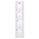 Kit Bola Lisa Glitter - Branco/Nacarado - 12cm - 4 unidades - Cromus Natal - Rizzo Kit Bola Lisa Glitter - Branco/Nacarado - 12cm - 4 unidades - Cromus Natal - Rizzo