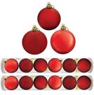 Kit Bola Natal Mista Gliter, Fosca, Brilho VM 12 Un 8cm