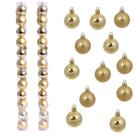 Kit Bolas Natalinas 24 Unid Decorativas Árvore de Natal Esferas Foscas e Brilhantes Festas e Eventos Bolinhas Festivo Enfeites Sala Escritório Hall