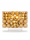 Kit Bolinha Arvore De Natal Ponteira Estrela Glitter 101 UN Kit Bolinha Arvore De Natal Ponteira Estrela Glitter 101 UN