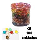 Kit Bolinhas Explosivas Lubrificante Perfumadas para Massagem com 100 saquinhos individuais