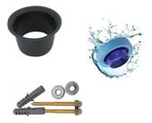 Kit Bolsa Adapta Bacio Preta Reta+ Anel De Vedação Com Guia