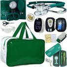 Kit Bolsa Aparelho de Pressão Esfigmomanômetro Esteto Medidor Completo Premium